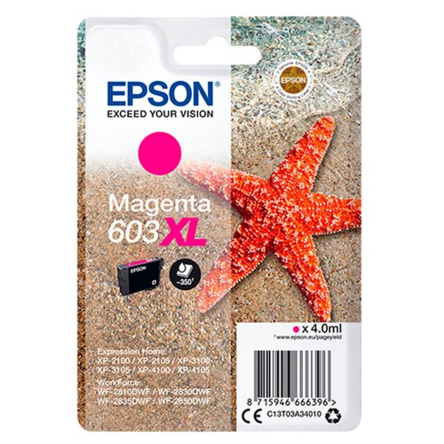 Epson 603XL Magenta Bl�kpatron