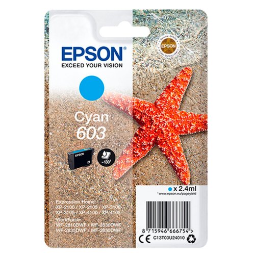 Epson 603 Cyan Bl�kpatron
