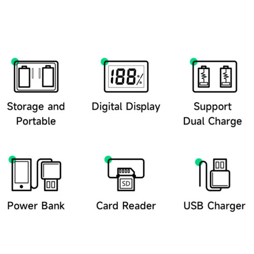 Mcoplus Duocharger Oplader til EN-EL25