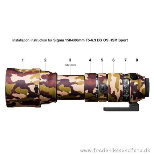 Easycover Brown Camouflage Sigma Sport 150-600mm
