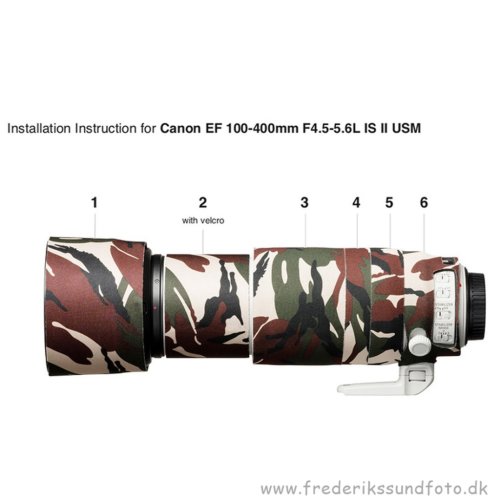 EasyCover Green Camouflage Canon EF 100-400mm