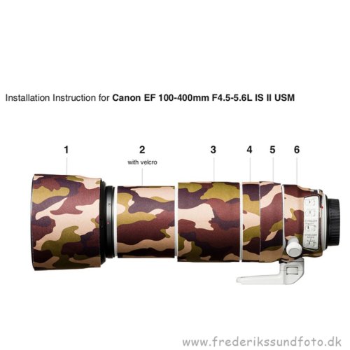 EasyCover Brown Camouflage Canon EF 100-400mm