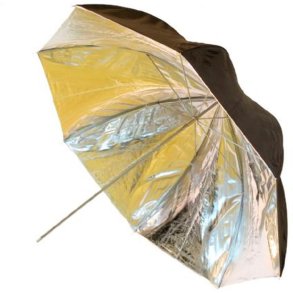 Falcon Eyes 122 cm Sort/Silver Studio paraply