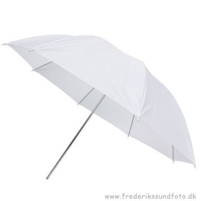 Caruba 80cm Hvid Studio paraply