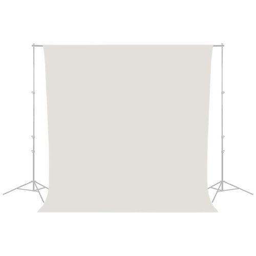 Caruba Hvid Rynkefri Baggrundsstof 2,60x3 meter