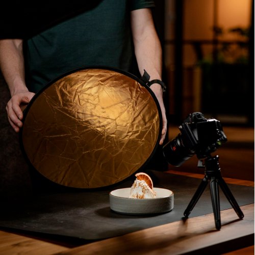 Caruba 2-i-1 Reflector 60 cm guld/slv