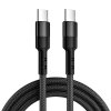 Caruba USB-C til USB-C sort 30 cm kabel