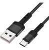 Caruba USB-A til USB-C sort 100 cm