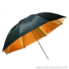 Visico UB-006G Sort/Guld 90cm Studio Paraply