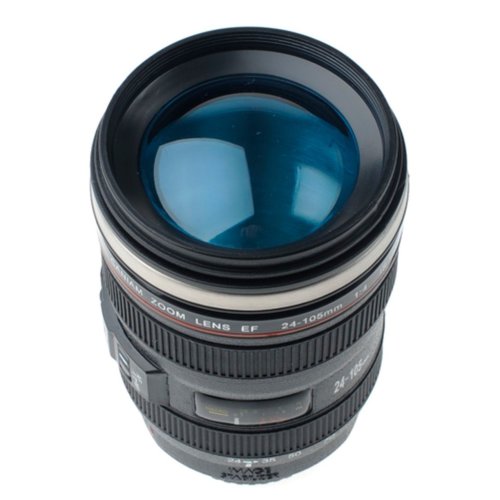 Lens Mug 24-105mm Sort  metal termo &amp; Drejelg