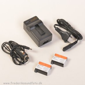 Jupio Hero 4 lader inkl. 2 stk. batt.