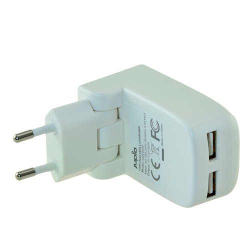 Jupio 3,4A dobbelt USB oplader