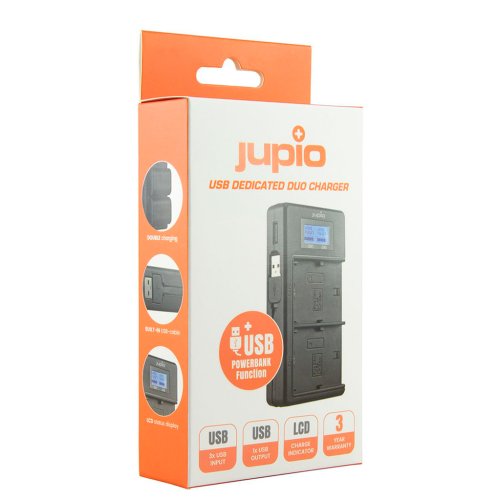 Jupio Dobbelt oplader til Nikon EN-EL25 via USB