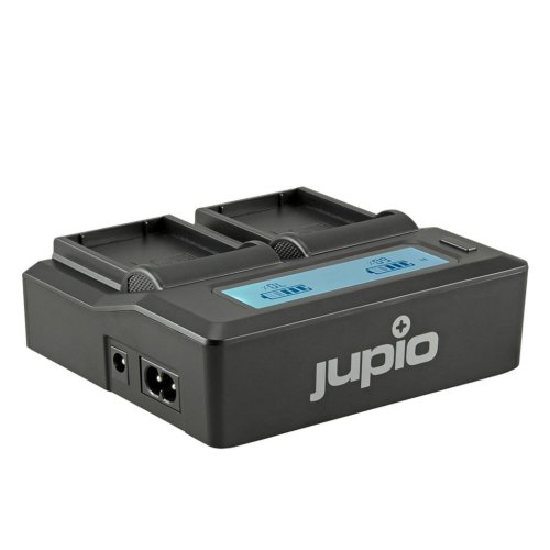 Jupio Dual 240V + 12V Oplader til Olympus BLX-1