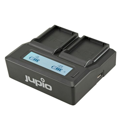 Jupio Dual 240V + 12V Oplader til Olympus BLX-1