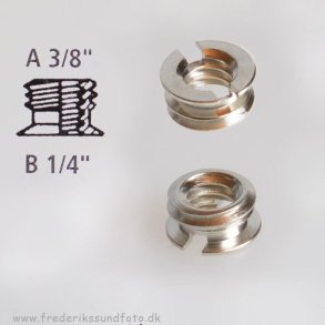 2 stk. Transformationsgevind fra 1/4 til 3/8