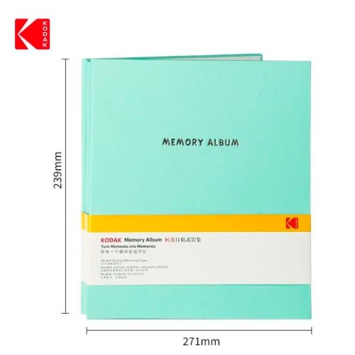 Kodak MEMORY ALBUM Mint-gr�n 20 Selvkl�bende sider
